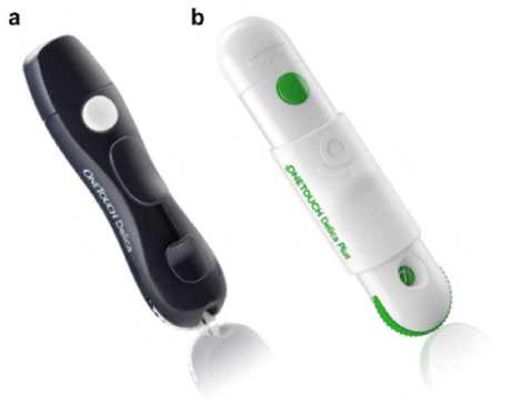(a) One Touch Delica and (b) One Touch Delica Plus © 2019 Diabetes Technology Society